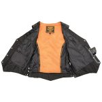 Milwaukee Leather ML1255 Women’s Black Braided Premium Leather Side Lace Motorcycle Rider Vest - Image 5