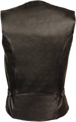 Milwaukee Leather ML1293 Women’s Black and Purple ‘Wing Studded’ Leather Vest - Image 2