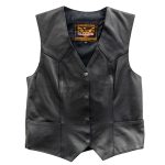 Milwaukee Leather ML1294 Ladies Black ‘Ride Like You Stole It’ Embroidered Vest - Image 2