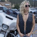 Milwaukee Leather ML1296 Women’s Black Leather Side Laced Motorcycle Vest w/ Reflective Tribal - Image 6