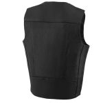 Milwaukee Leather ML1368 Men’s Black Premium Leather V-Neck Motorcycle Rider Vest w/ Buffalo Nickel Snaps Closure - Image 6