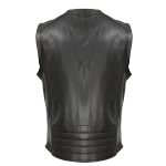 Milwaukee Leather ML1378 Men’s ‘Buffalo Nickel’ Black Motorcycle Vest - Image 2