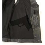 Milwaukee Leather ML1378 Men’s ‘Buffalo Nickel’ Black Motorcycle Vest - Image 5