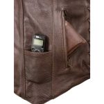 Milwaukee Leather ML1391RT Men’s Retro Brown Leather Vest- 10 Pockets Side Lace 4-Snap V-Neck Motorcycle Rider Vest - Image 5
