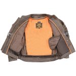 Milwaukee Leather ML1408RT Men’s Retro Brown ‘Savage’ Sporty Crossover Retro Leather Jacket - Image 4