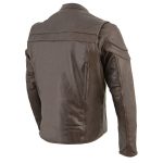 Milwaukee Leather ML1408RT Men’s Retro Brown ‘Savage’ Sporty Crossover Retro Leather Jacket - Image 12