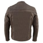 Milwaukee Leather ML1408RT Men’s Retro Brown ‘Savage’ Sporty Crossover Retro Leather Jacket - Image 2