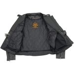 Milwaukee Leather X1952 Women’s Embroidered Wing and Stud Design Black Leather Scooter Jacket - Image 8