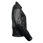 Milwaukee Leather X1952 Women’s Embroidered Wing and Stud Design Black Leather Scooter Jacket - Image 4