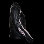 Milwaukee Leather ML1952 Women’s Black and Pink Embroidered and Stud Design Scooter Jacket - Image 5