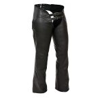 Milwaukee Leather ML1986 Women’s Black Leather Low Cut Sure Fit Motorcycle Chaps - Image 2