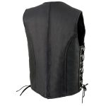 Milwaukee Leather ML2042 Women’s Black Braided Premium Leather Motorcycle Rider Vest w/ Side Laces - Image 6
