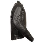 Milwaukee Leather ML2055 Men’s Black Leather Scooter Jacket with Reflective Skull Design - Image 3