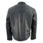 Milwaukee Leather ML2056 Men’s ‘Cross Sword’ Leather Moto Jacket - Image 2
