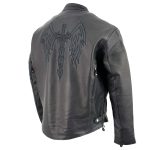 Milwaukee Leather ML2056 Men’s ‘Cross Sword’ Leather Moto Jacket - Image 4