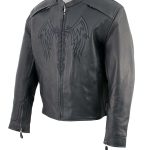 Milwaukee Leather ML2056 Men’s ‘Cross Sword’ Leather Moto Jacket - Image 5