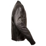 Milwaukee Leather ML2075 Men’s Black Leather Jacket with Reflective Skeleton Bones - Image 5
