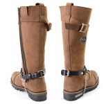 Milwaukee Leather Silver Boot Chain w/ Vintage Native American Medallion & Adjustable Strap -MLA3001 - Image 6