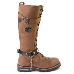 Milwaukee Leather Silver Boot Chain w/ Vintage Native American Medallion & Adjustable Strap -MLA3001 - Image 7