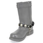 Milwaukee Leather Silver Boot Chain w/ Vintage Buffalo Coin Medallion & Adjustable Strap – MLA3002 - Image 5