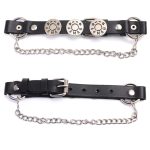 Milwaukee Leather Silver 44 MAG Medallion Boot Chain with Adjustable Strap – MLA3004 - Image 2