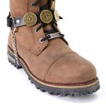 Milwaukee Leather Silver 12 Gauge Shell Medallion Boot Chain with Adjustable Strap – MLA3005 - Image 3