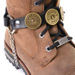 Milwaukee Leather Silver 12 Gauge Shell Medallion Boot Chain with Adjustable Strap – MLA3005 - Image 4