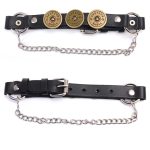 Milwaukee Leather Silver 12 Gauge Shell Medallion Boot Chain with Adjustable Strap – MLA3005 - Image 2