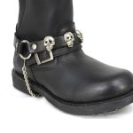 Milwaukee Leather Silver Classic Skull Heads Biker Chain for Motorcycle Boots – MLA3007 - Image 4