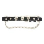 Milwaukee Leather Silver Classic Skull Heads Biker Chain for Motorcycle Boots – MLA3007 - Image 2
