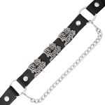 Milwaukee Leather Silver We The People Emblem Boot Chain with Adjustable Strap – MLA3010