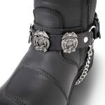 Milwaukee Leather Silver Police Emblem Boot Chain with Adjustable Strap – MLA3011 - Image 2