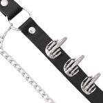 Milwaukee Leather Silver Middle Finger Emblem Boot Chain with Adjustable Strap – MLA3012 - Image 3
