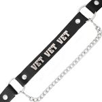 Milwaukee Leather Silver VET Emblem Boot Chain with Adjustable Strap – MLA3013