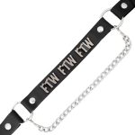 Milwaukee Leather Silver FTW Emblem Boot Chain with Adjustable Strap – MLA3015