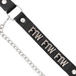 Milwaukee Leather Silver FTW Emblem Boot Chain with Adjustable Strap – MLA3015 - Image 3