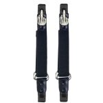 Milwaukee Leather MLA4016 Middle Finger Motorcycle Biker Elastic Bungee Clips for Chaps or Pants (Set of 2)