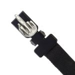 Milwaukee Leather MLA4016 Middle Finger Motorcycle Biker Elastic Bungee Clips for Chaps or Pants (Set of 2) - Image 3