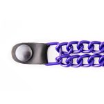 Milwaukee Leather MLA6090 Purple 4 Inch 4-PCS Vest Extender Set – Double Chrome Chains w/ Genuine Leather - Image 3