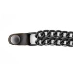 Milwaukee Leather MLA6095 Black 4 Inch 4-PCS Vest Extender Set – Double Chrome Chains w/ Genuine Leather - Image 3