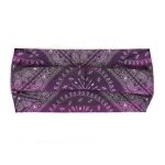 Milwaukee Leather | Bling Designed Wide Headbands-Headwraps for Women Biker bandana Classic Purple- MLA8006 - Image 3