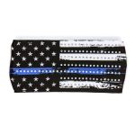Milwaukee Leather | Bling Designed Wide Headbands-Headwraps for Women Biker Bandana with Blue Flag – MLA8014 - Image 2