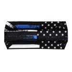 Milwaukee Leather | Bling Designed Wide Headbands-Headwraps for Women Biker Bandana with Blue Flag – MLA8014 - Image 3