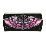 Milwaukee Leather | Bling Designed Wide Headbands-Headwraps for Women Biker Bandana with Cross Wings Alt – MLA8017 - Image 2