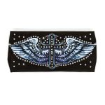 Milwaukee Leather | Bling Designed Wide Headbands-Headwraps for Women Biker Bandana with Cross Wings – MLA8018 - Image 2
