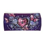 Milwaukee Leather | Bling Designed Wide Headbands-Headwraps for Women Biker Bandana with Heart Lock – MLA8025 - Image 2