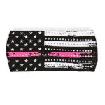 Milwaukee Leather | Bling Designed Wide Headbands-Headwraps for Women Biker Bandana with Pink Flag – MLA8033 - Image 2