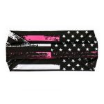 Milwaukee Leather | Bling Designed Wide Headbands-Headwraps for Women Biker Bandana with Pink Flag – MLA8033 - Image 3