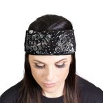 Milwaukee Leather | Bling Designed Wide Headbands-Headwraps for Women Biker Bandana with Ride Like A – MLA8037