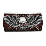 Milwaukee Leather | Bling Designed Wide Headbands-Headwraps for Women Biker Bandana with Skull And Wings – MLA8041 - Image 2